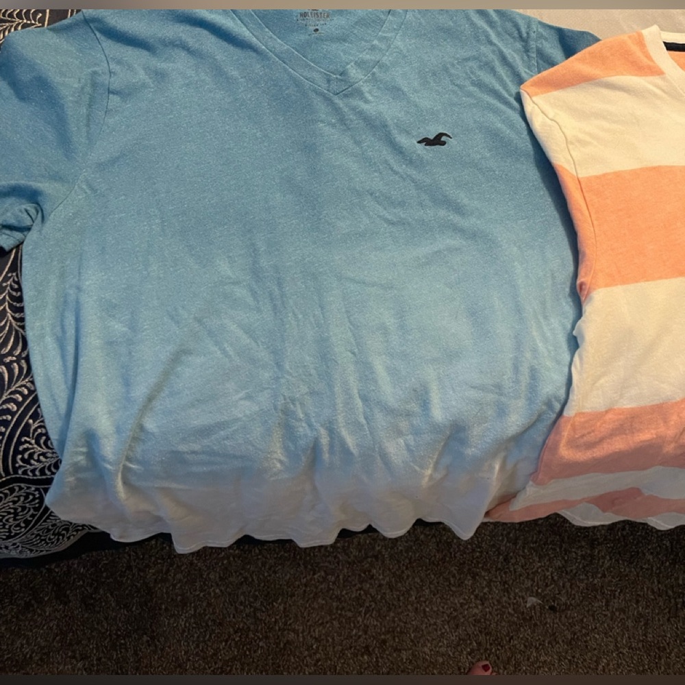Men’s shirt, polo, north face, American eagle.
